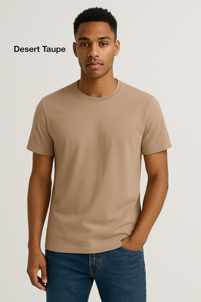 Jockey Men's Super Combed Cotton Rich Solid Round Neck Half Sleeve T-Shirt # 2714