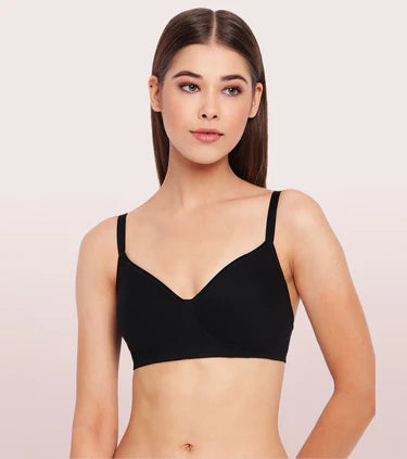 Enamor Everyday Side Support Shaper Stretch Cotton Bra For Women - High Coverage, Non-Padded, Non-Wired Bra | A042