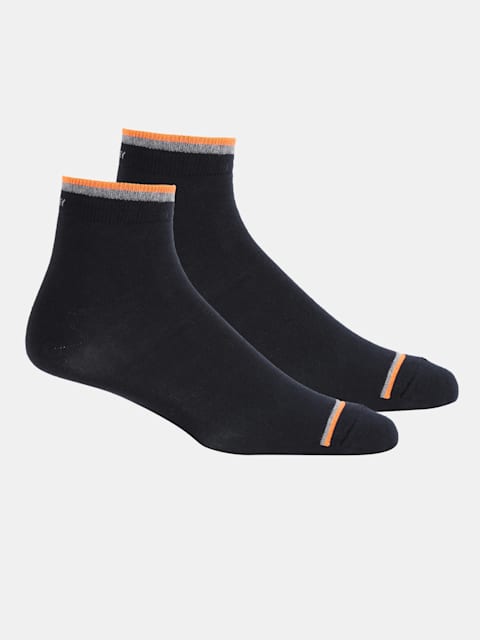 Men's Compact Cotton Stretch Ankle Length Socks With Stay Fresh Treatment 7051 - 2 pc pack