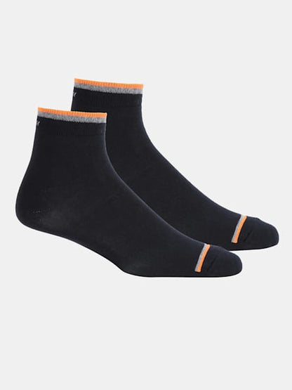 Men's Compact Cotton Stretch Ankle Length Socks With Stay Fresh Treatment 7051 - 2 pc pack