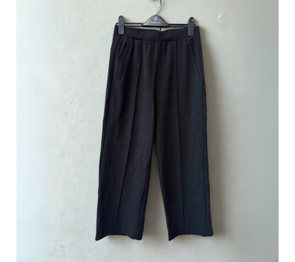 ALL DAY PANT - Van Heusen Women High Rise Athleisure Solid Wide Leg Pleated Pant - Functional Pocket, Relax Fit