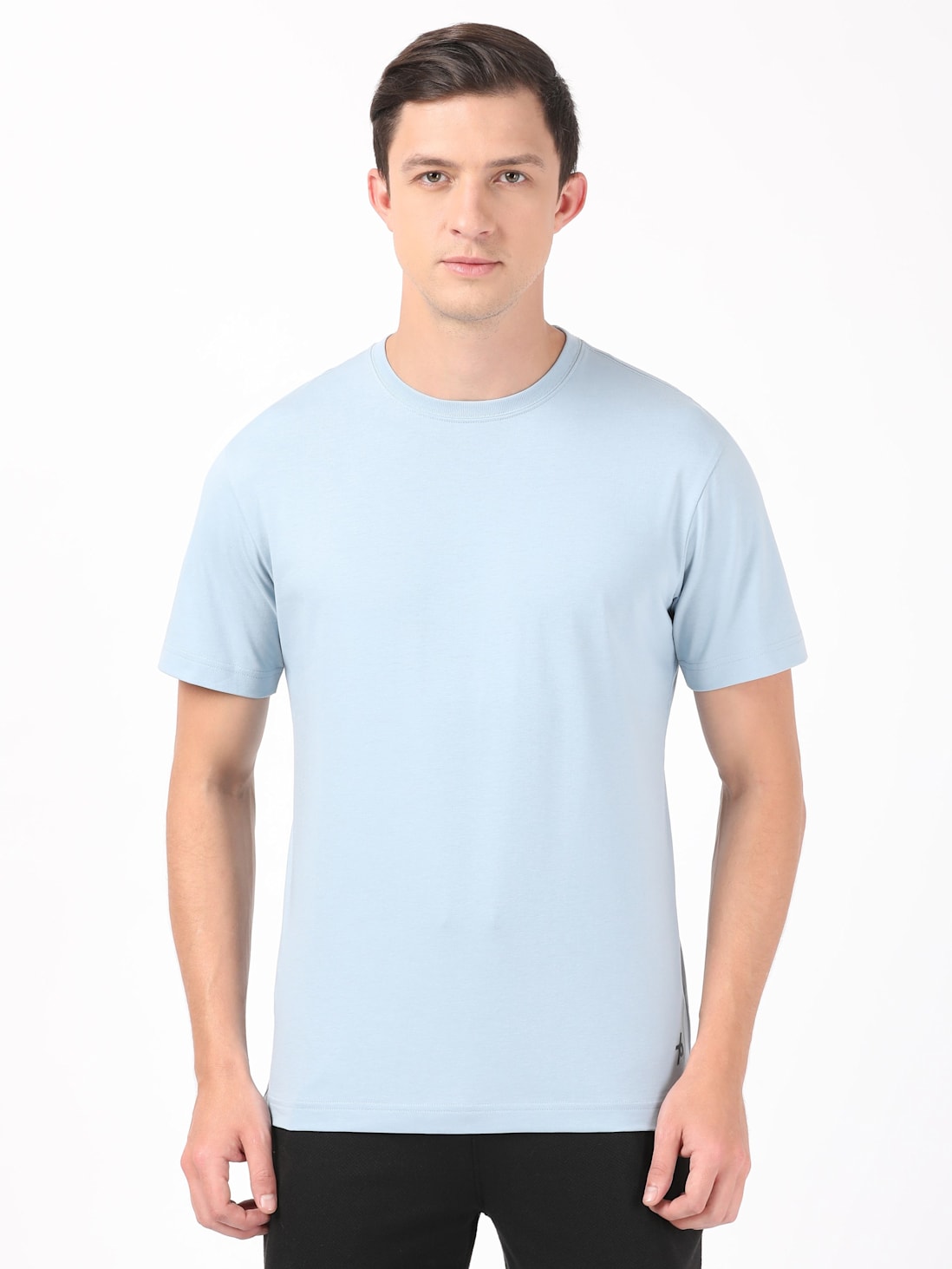 Jockey Men's Super Combed Cotton Rich Solid Round Neck Half Sleeve T-Shirt # 2714