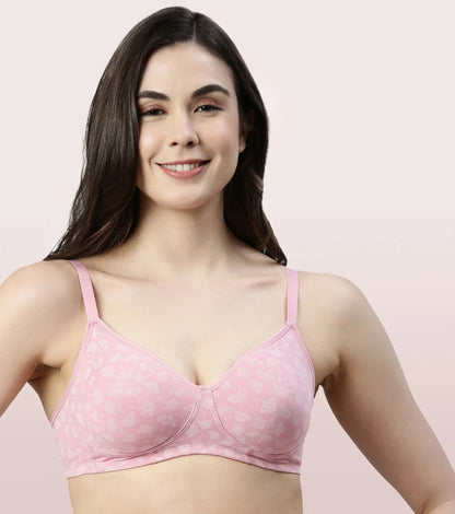 Enamor Everyday Side Support Shaper Stretch Cotton Bra For Women - High Coverage, Non-Padded, Non-Wired Bra | A042