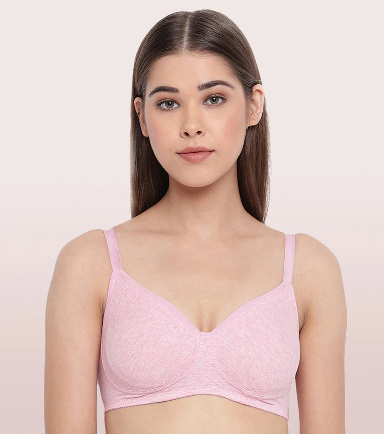 Enamor Everyday Side Support Shaper Stretch Cotton Bra For Women - High Coverage, Non-Padded, Non-Wired Bra | A042