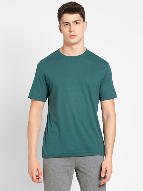 Jockey Men's Super Combed Cotton Rich Solid Round Neck Half Sleeve T-Shirt # 2714