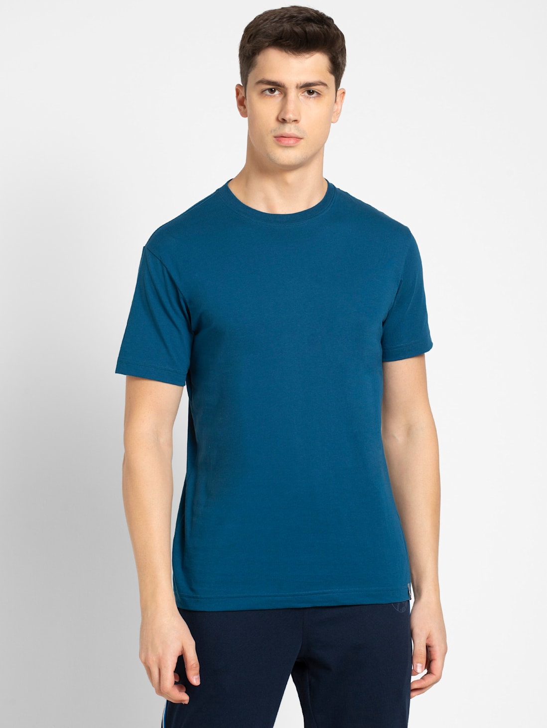 Jockey Men's Super Combed Cotton Rich Solid Round Neck Half Sleeve T-Shirt # 2714