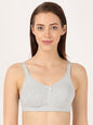 Jockey Women's Wirefree Non Padded Super Combed Cotton Elastane Stretch Full Coverage Everyday Bra with Concealed Shaper Panel and Broad Fabric Straps # FE41