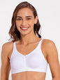 Jockey Women's Wirefree Non Padded Super Combed Cotton Elastane Stretch Full Coverage Everyday Bra with Concealed Shaper Panel and Broad Fabric Straps # FE41